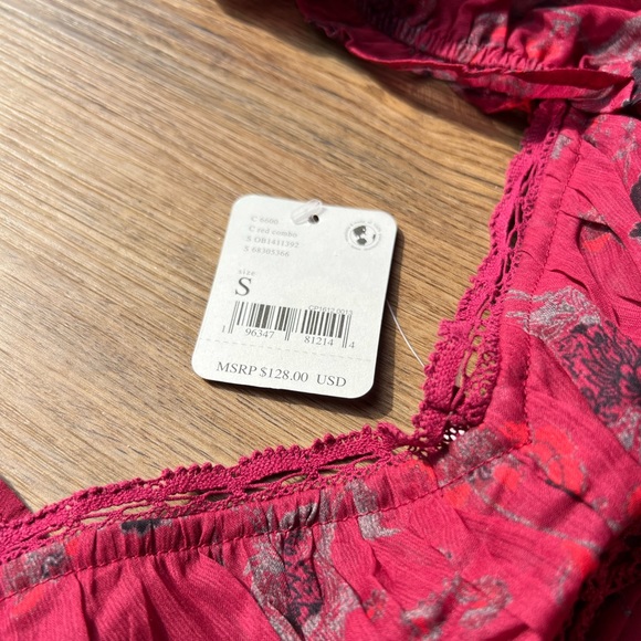 Free People Red Brunch Date Bodysuit - Picture 4 of 5